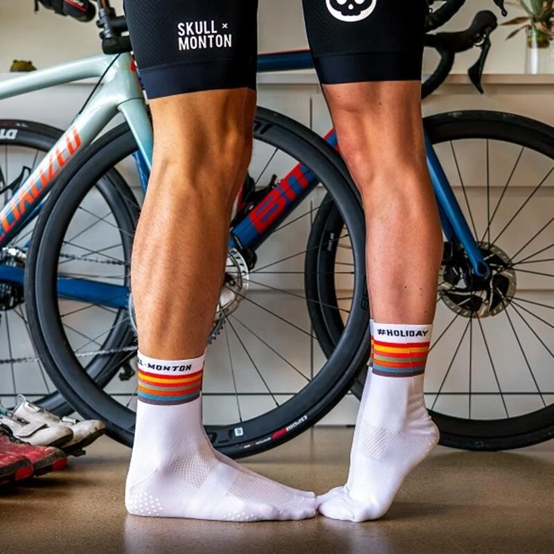 MONTON Sports OEM Knitted Cotton Custom Running Cycling Socks