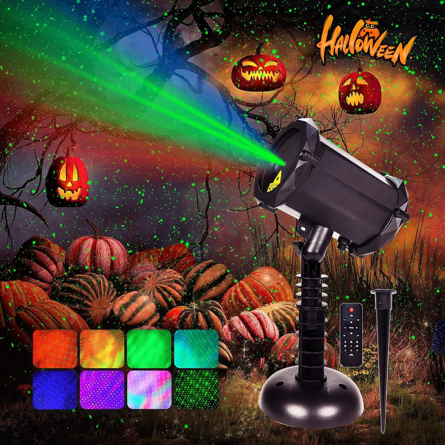 Halloween Christmas Projector Lights, Waterproof Outdoor Indoor Holiday Laser Christmas Light