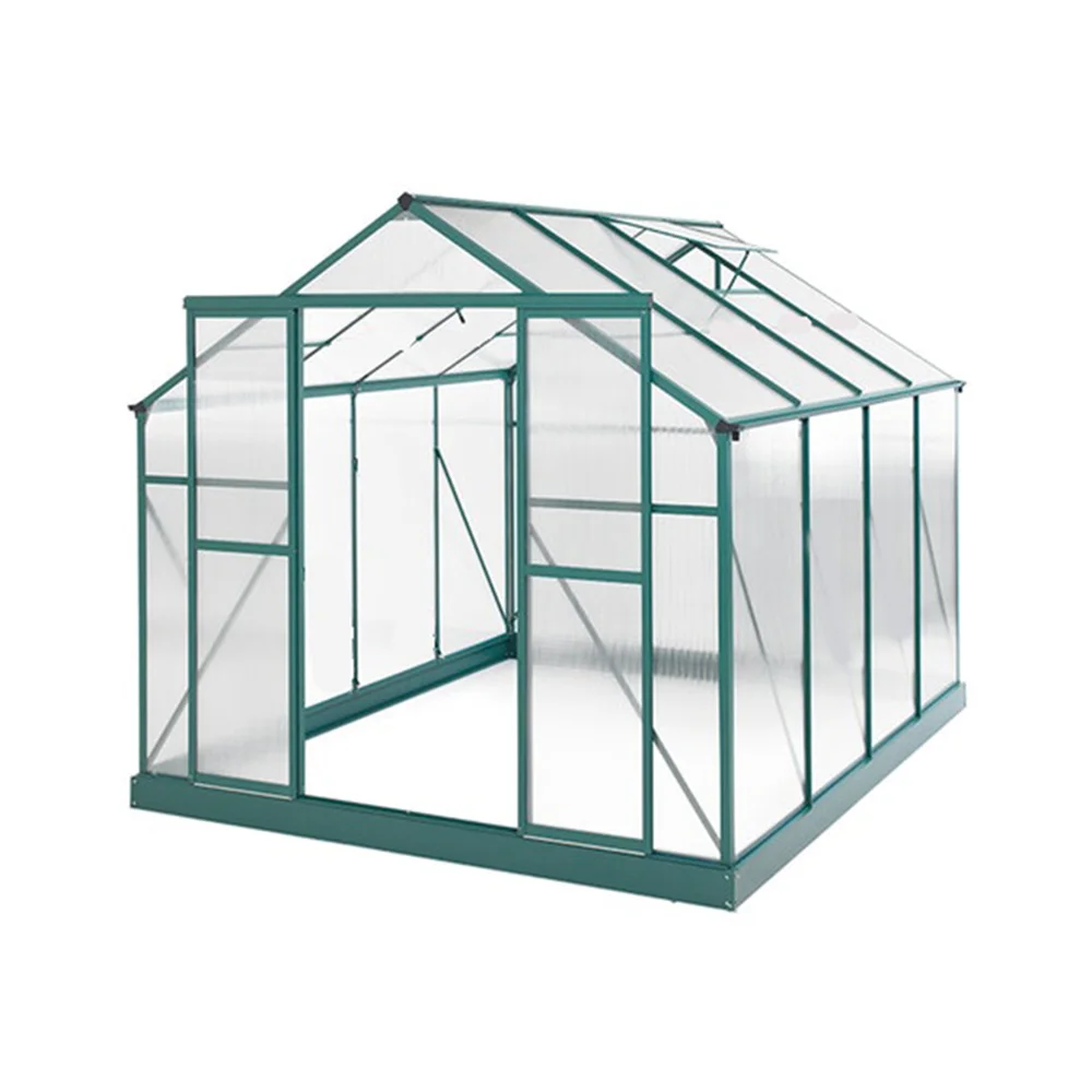 aluminium garden walk-in greenhouse