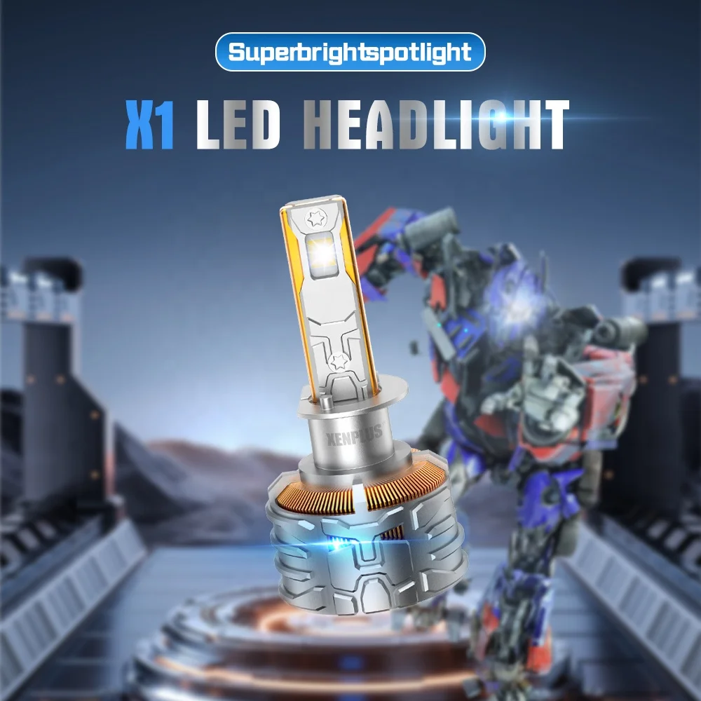 Xnplus X1 New Upgrade 85w 170w 48000 Lumens Automobiles H1 H4 H7 H11 9012 Headlamp 6500k Cool White Led Headlight Bulb For Car