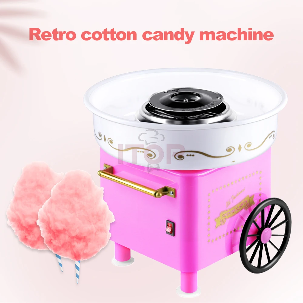 Snack Machine Popcorn Marshmallow Machine high quality mini plastic home cotton candy maker machine