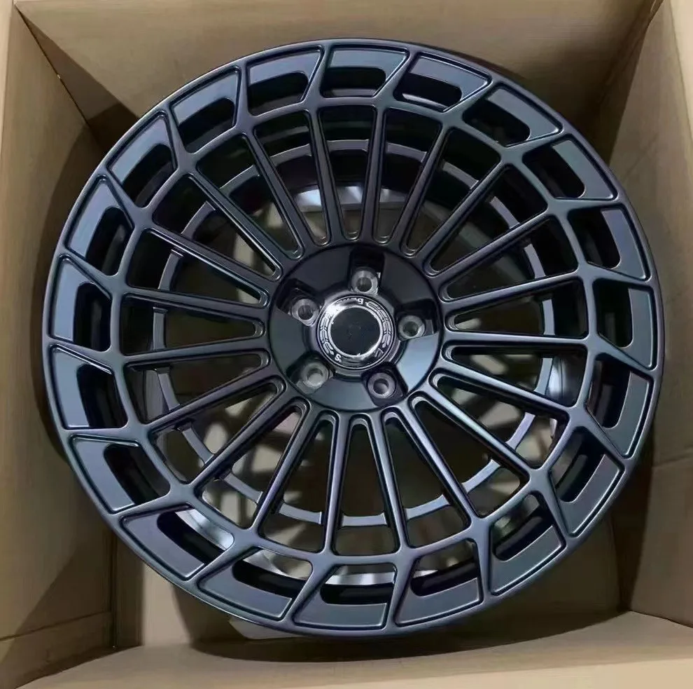Custom made matt black 18 19 20 21 22 23 24 inch 5*112 5*130 forged passenger car wheels rims for Mercedes-Benz AMG C63 C63s S63