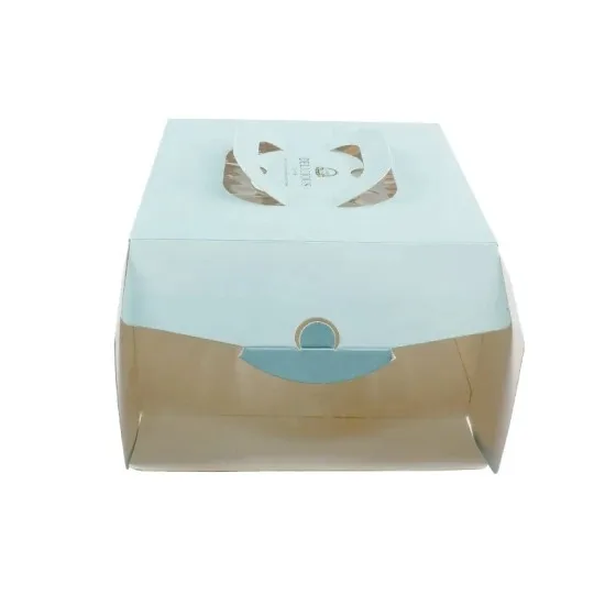 Wholesale Custom Print Cardboard Cake Folding Gift Packing high quality packaging box with soft touch paper