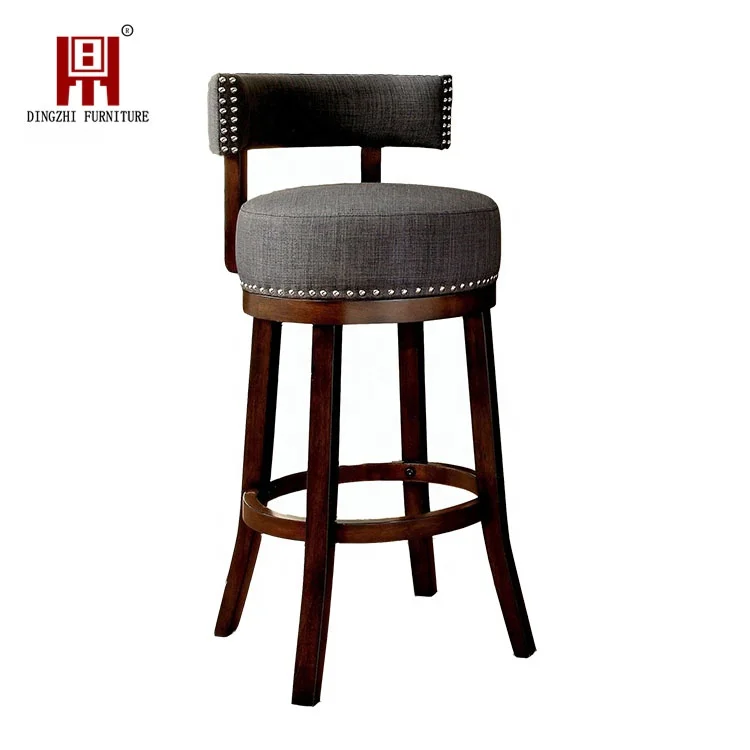 
Dingzhi Modern Stool Bar Swivel High Bar Stool Back Rest Bar Chair 