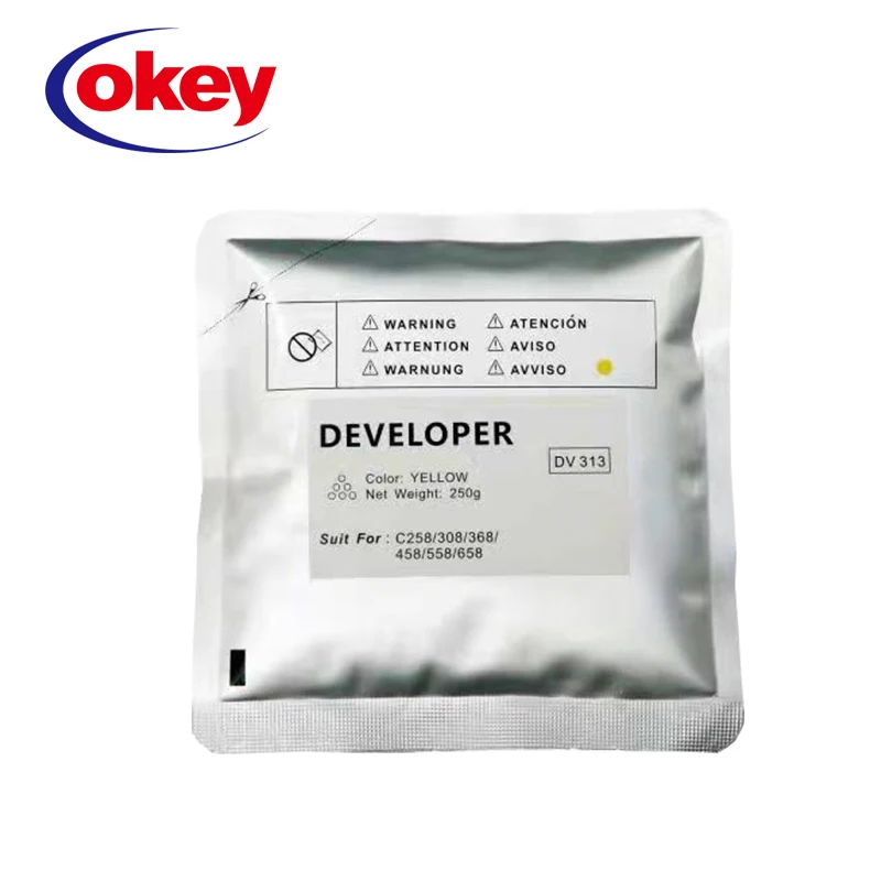250 г DV313 DV 313 C308 C258 порошок проявителя для Konica Minolta Bizhub C368 C458 C558 C658 258 308 368 458 558 переноски DV-313
