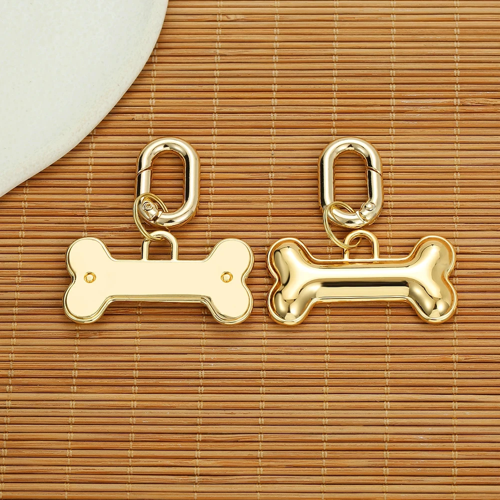 Pet Supplies Personalized Golden Luxury Free Engraving Anti-lost Collars Tag for Dogs Cats Nameplate Pet Dog Name Tag