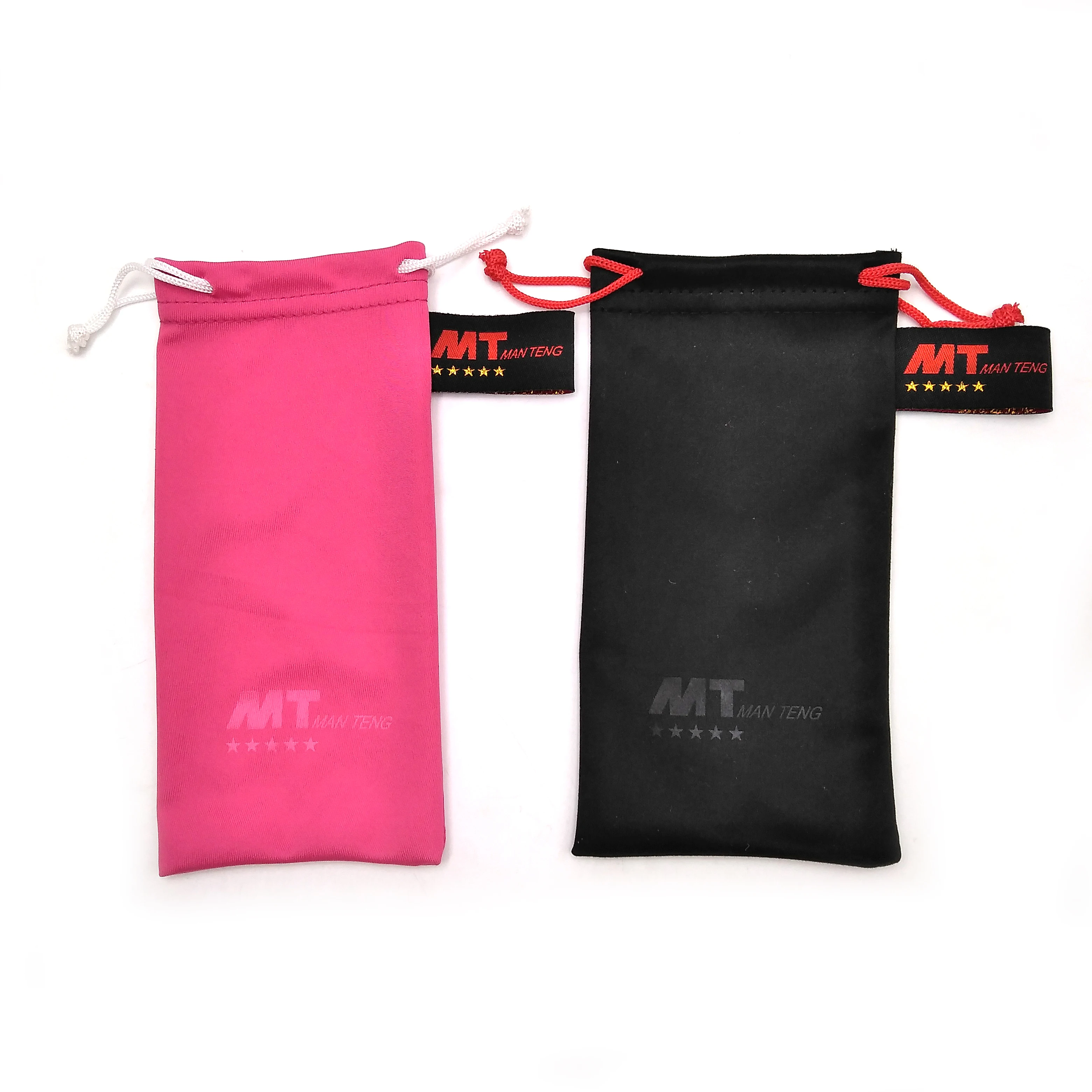 custom pattern design high quality black eyeglasses pouch bag microfiber sunglasses pouch fabric glasses bag