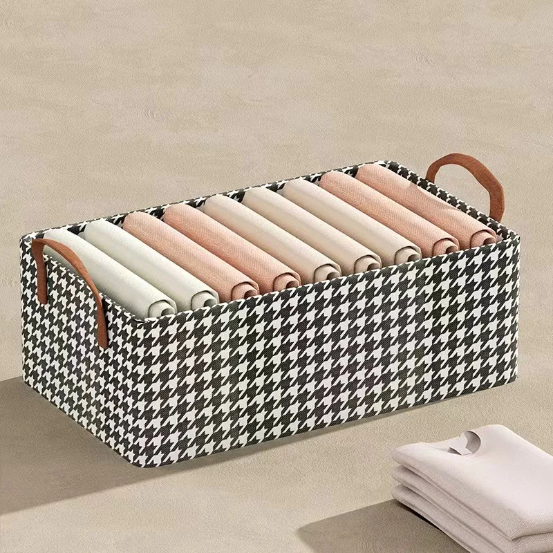 Wholesale High Quality Collapsible Clothing Storage Boxes Wardrobe Clothing Organization Underwear Storage Containers