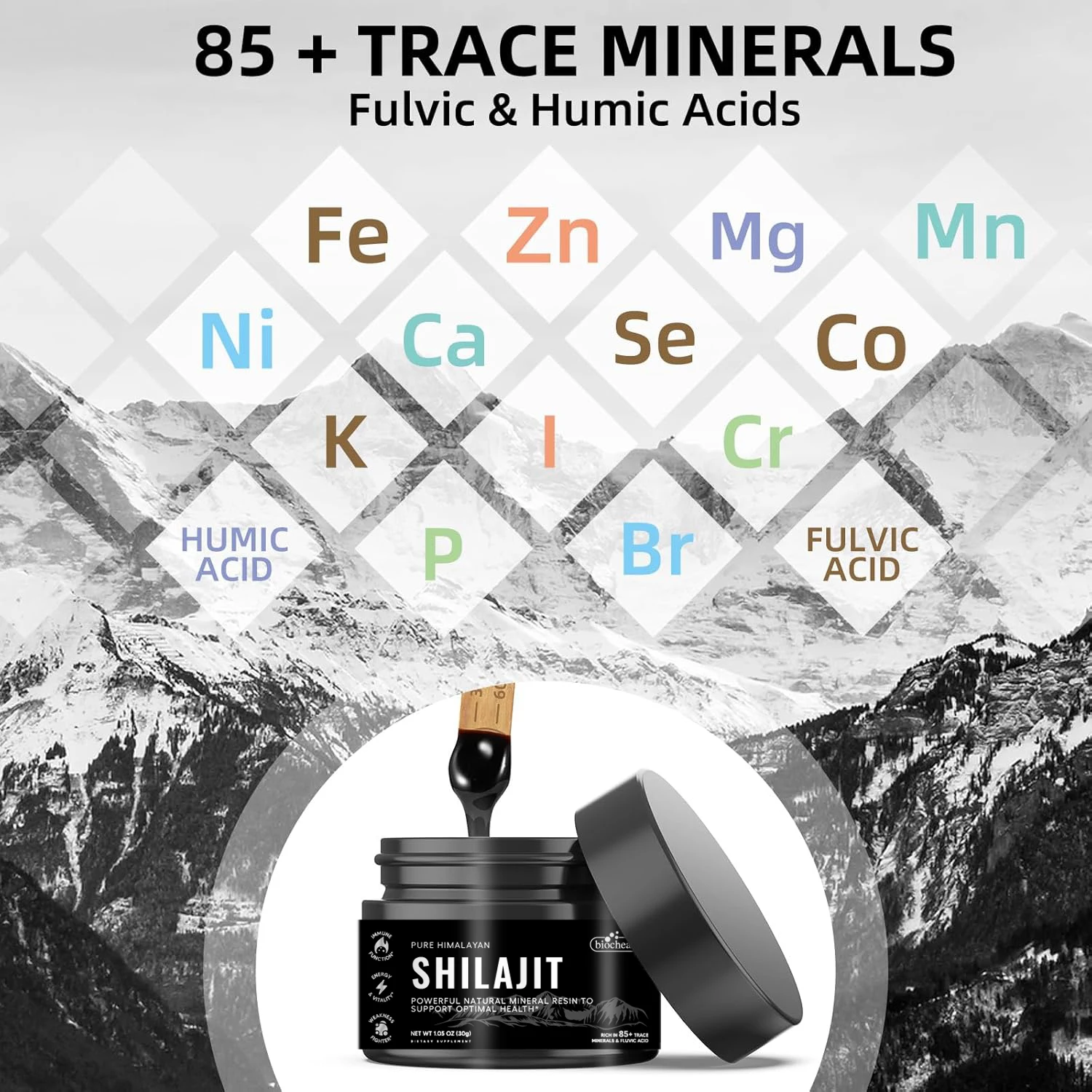 Biocaro Private Label Supplement Manufacturer Natural Shilajit RESIN Shilajit Supplement Pure Organic Himalayan Shilajit Resin
