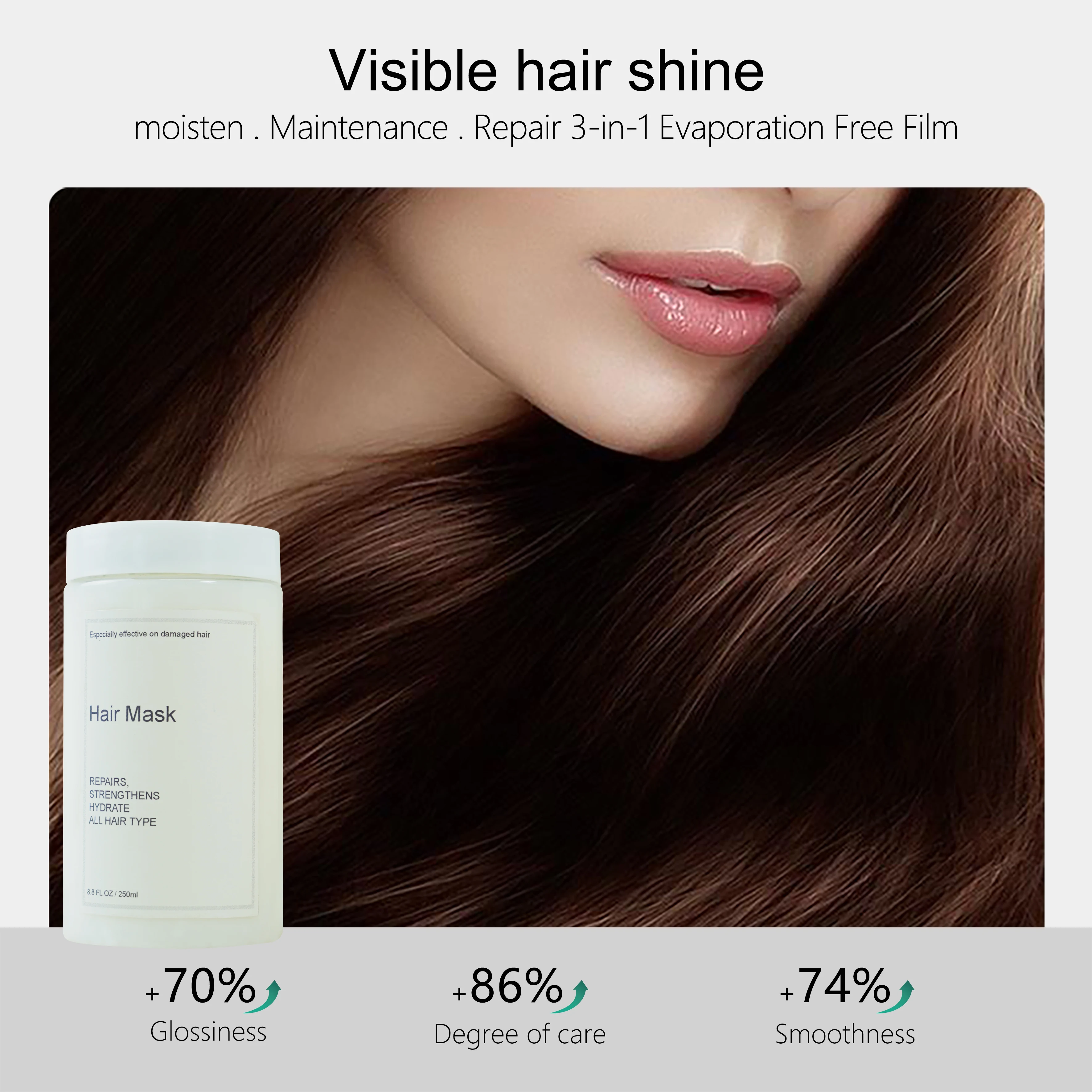 ISO Factory Wholesale Organic Conditioning Best Hair Mask Free Sample Cream Masque Softer More Manageable Hair OEM Mask For Hair