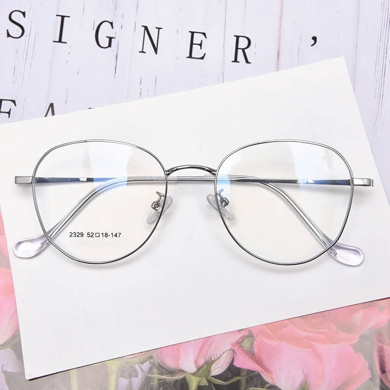 Cheap Price Unisex Alloy Round Eyewear Optical Glasses Frame