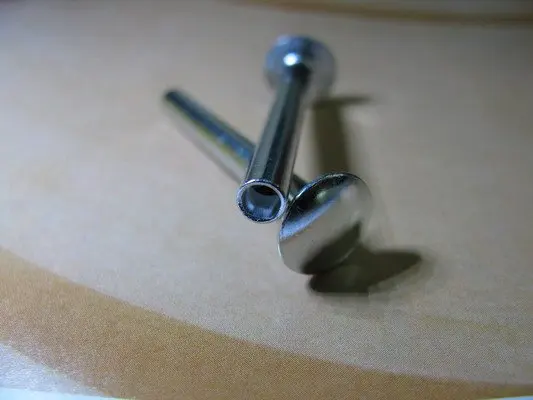 High Quality Aluminum / Steel / Brass Flat Head Semi Tubular Rivets