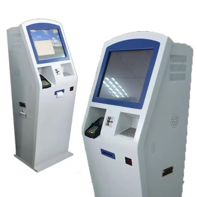 2024 New Customized Floor Standing Self-service cash recycler credit card reader kiosk