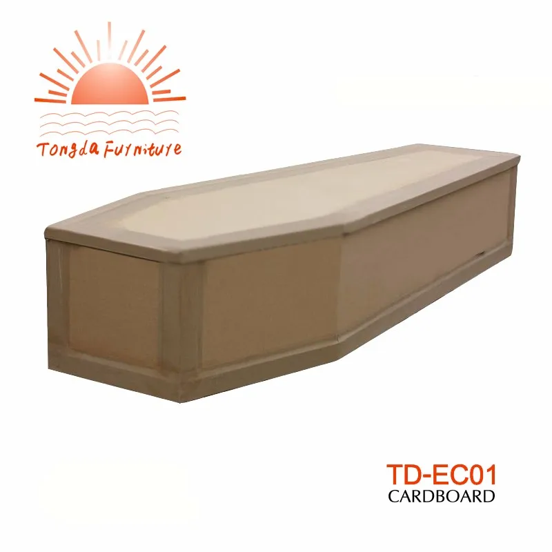 TD-EC01 simple cardboard coffins for adults cheap price high quality casket