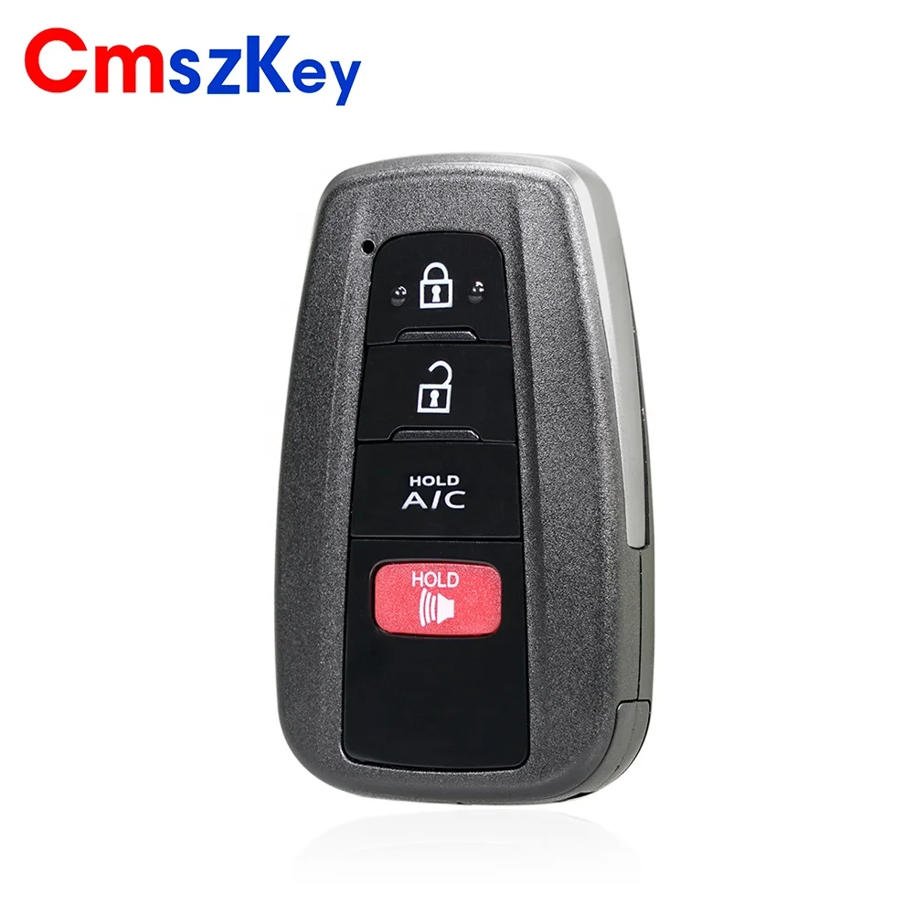For 2018 2019 Toyota Camry Prado 2B 3B 4B Smart Remote Key Fob Shell Case With Emergency Insert Key Blade