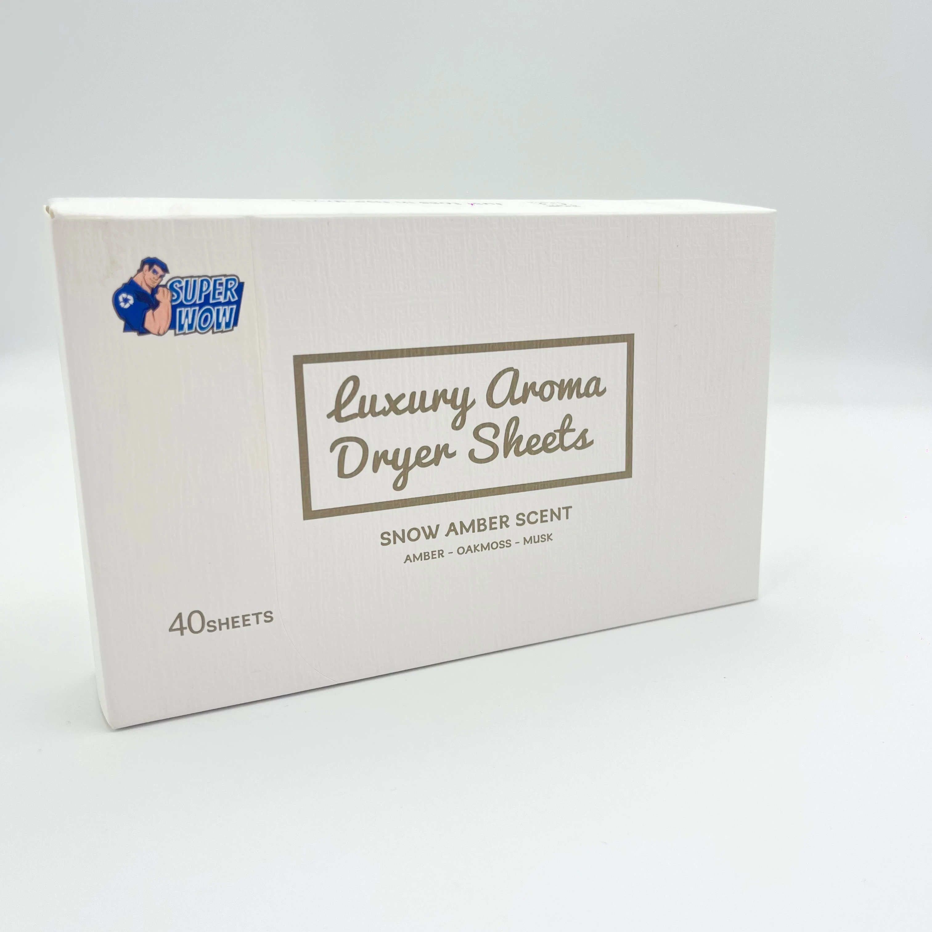 Plant formula laundry fabric softener sheet biodegradable tumble dryer sheet Snow Amber Scent
