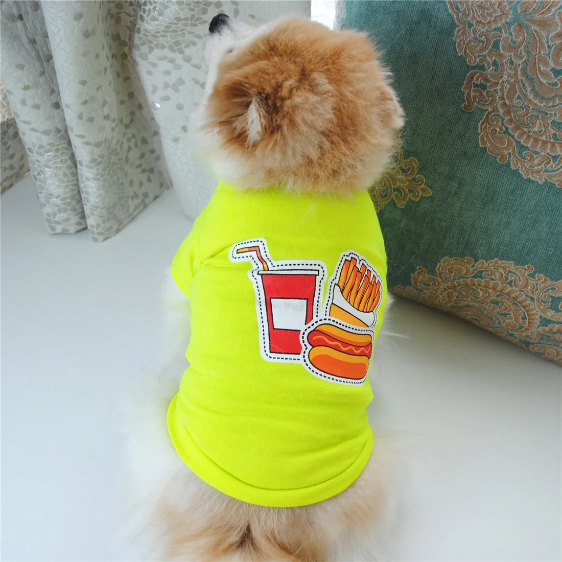 Cartoon Anime Dog Clothes Spring Summer Breathable Cotton Pet Vest Puppy T-shirt Fashion Soft Pet Clothes Small And Medium Dogs