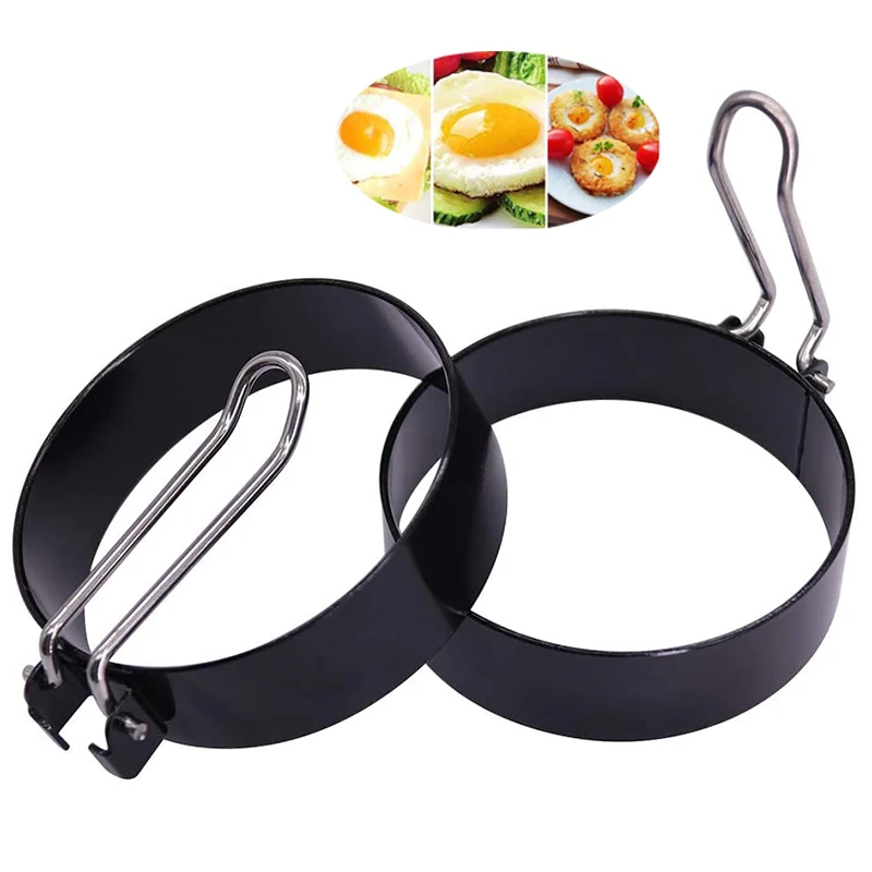Kitchen Cooking DIY Egg Frying Tool Fried Egg Maker Cake Rings Shaped Egg Mold