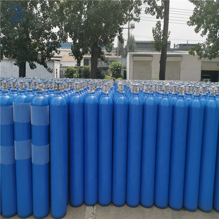10M3 50L Oxygen/Nitrogen/Argon/CO2 /Acetylene High Pressure Seamless Steel Gas Cylinder