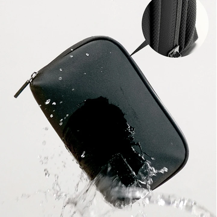 Новый дизайн водонепроницаемый Pu дорожный Органайзер USB кабель для передачи данных зарядное устройство сумка хранения