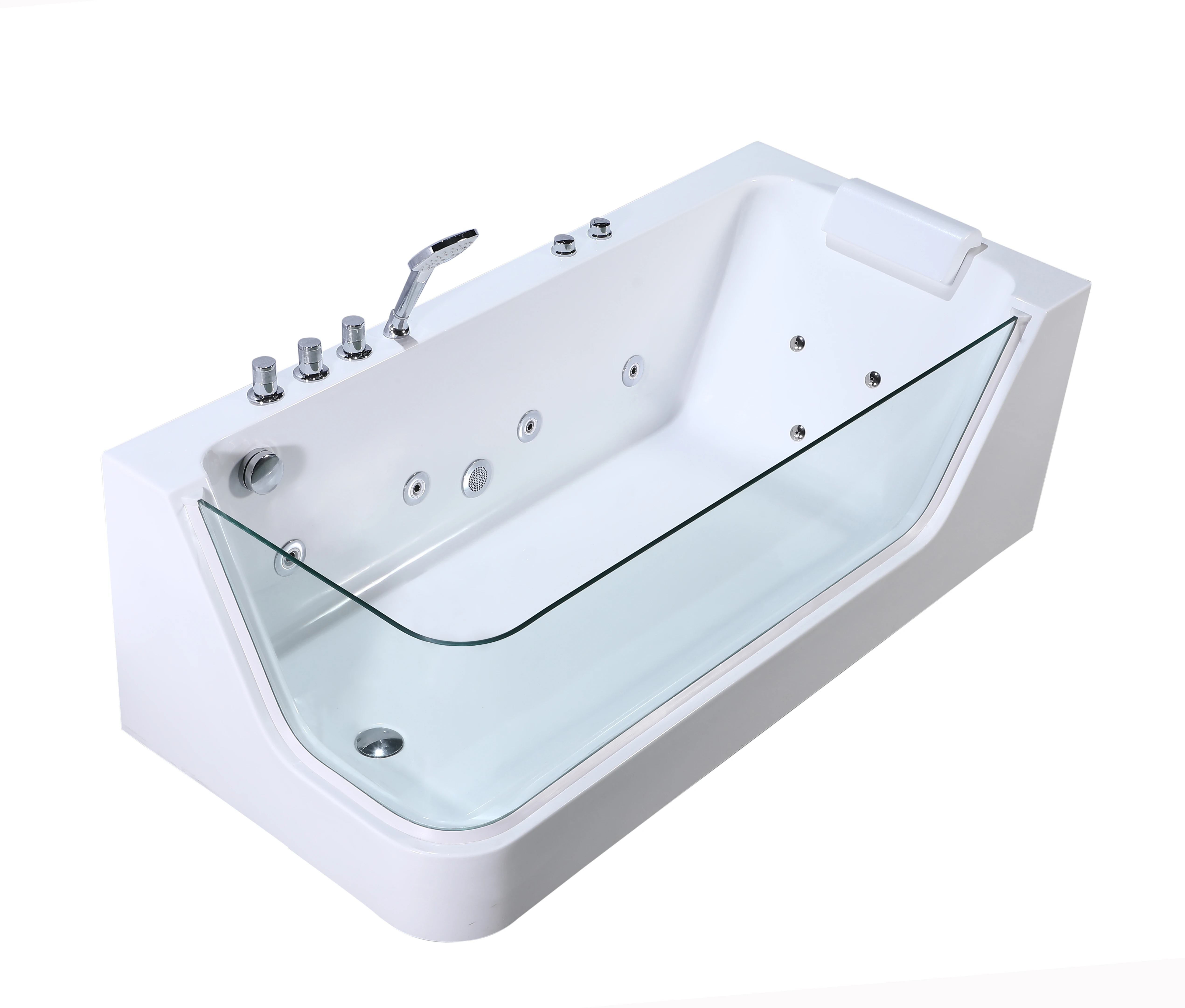 Capacity Indoor Whirlpool Rectangle Jaccuzi Bathtub Couple Hydro Massage Bathtub For Sale