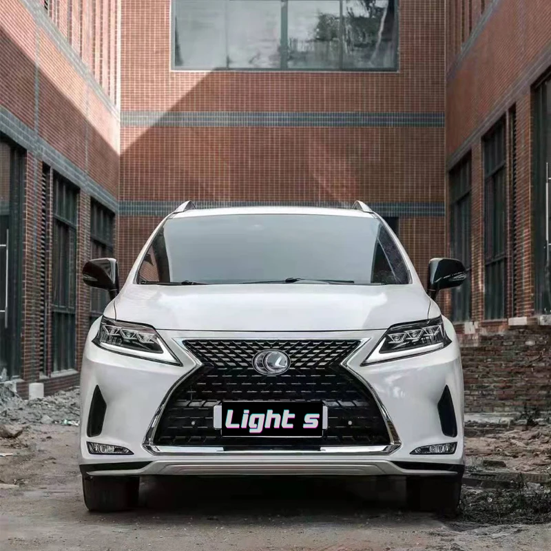 Auto body kits include bumper lights for Lexus RX 2009-2015 Lexus RX upgraded turning 2021 3 lens headlights