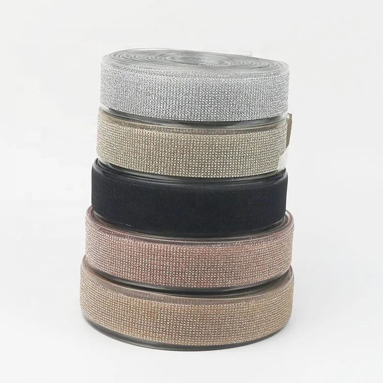 Customized Clear Glitter Stripes PVC Webbing Strap Shiny Design for Slippers and Sandals-Plastic Extrusion