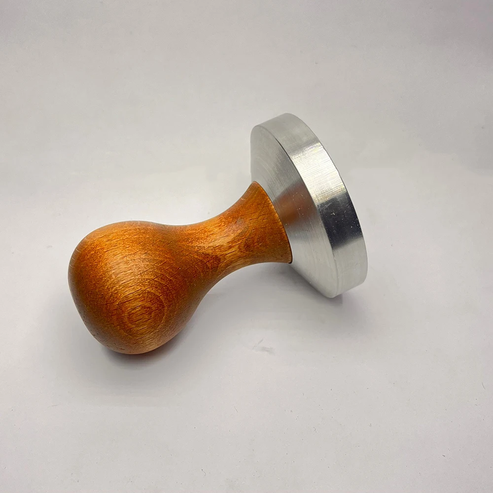 Wholesale Espresso Coffee Tamper With Tamped Stainless Steel Base Wood Handle Coffee Maker Accessories