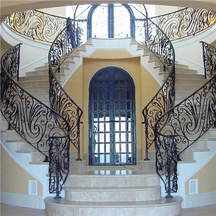 Verified factory simple design steel balcony railing / Stair railing / deck railing / handrails