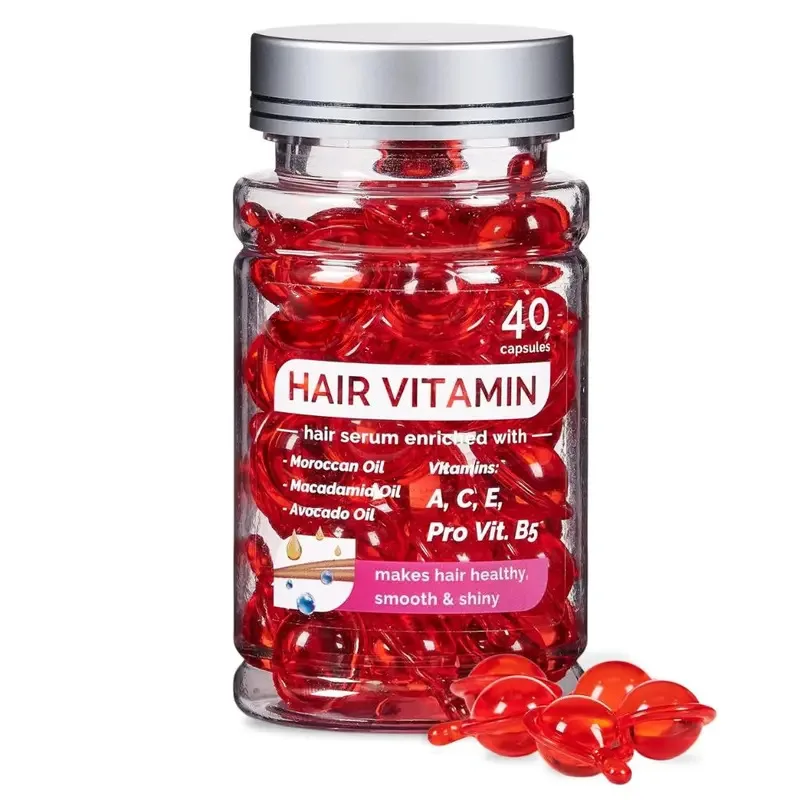 OEM Manufacturer hair care capsules Macadamia Avocado Oils Vitamins A C E Conditioner for Women & Men support customization