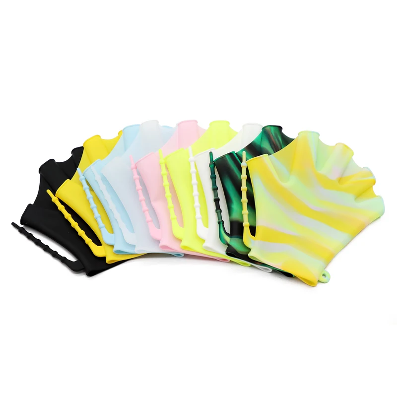 Hot Selling Wholesale Silicone Swimming Hand Webbed Outdoor Swimming Auxiliary Child Diving Swimming Training Non-Slip Webbed