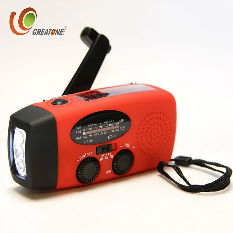 Survival Outdoor Emergency Led Light Small Multiband am fm digital portable radio with usb
