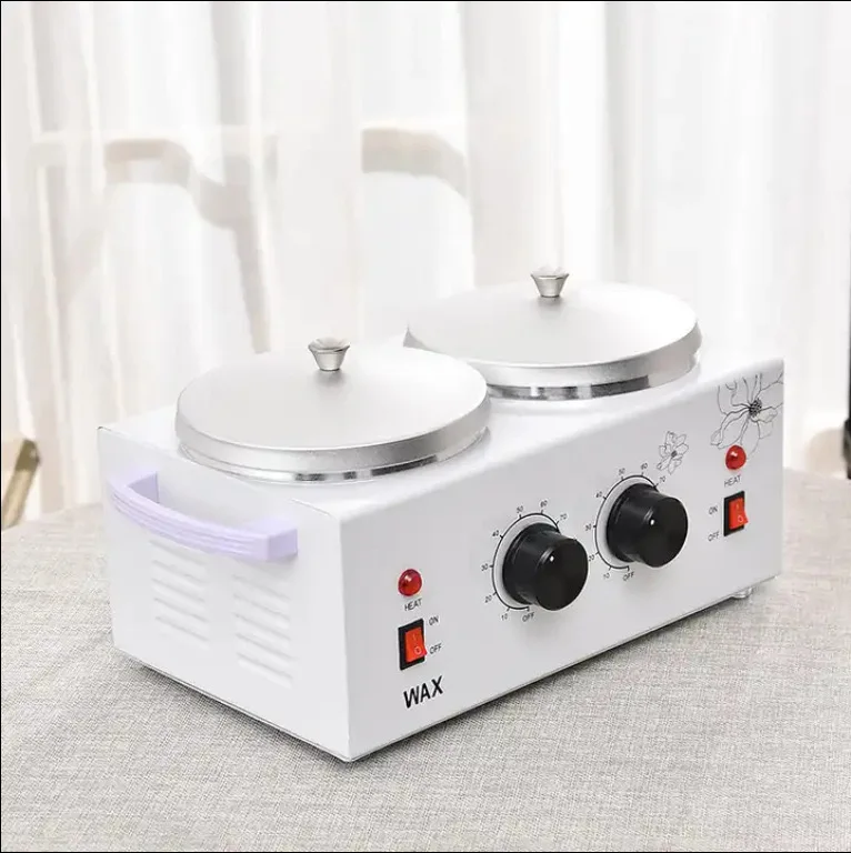 Double pot, double furnace and double port wax machine wax heating melt heater