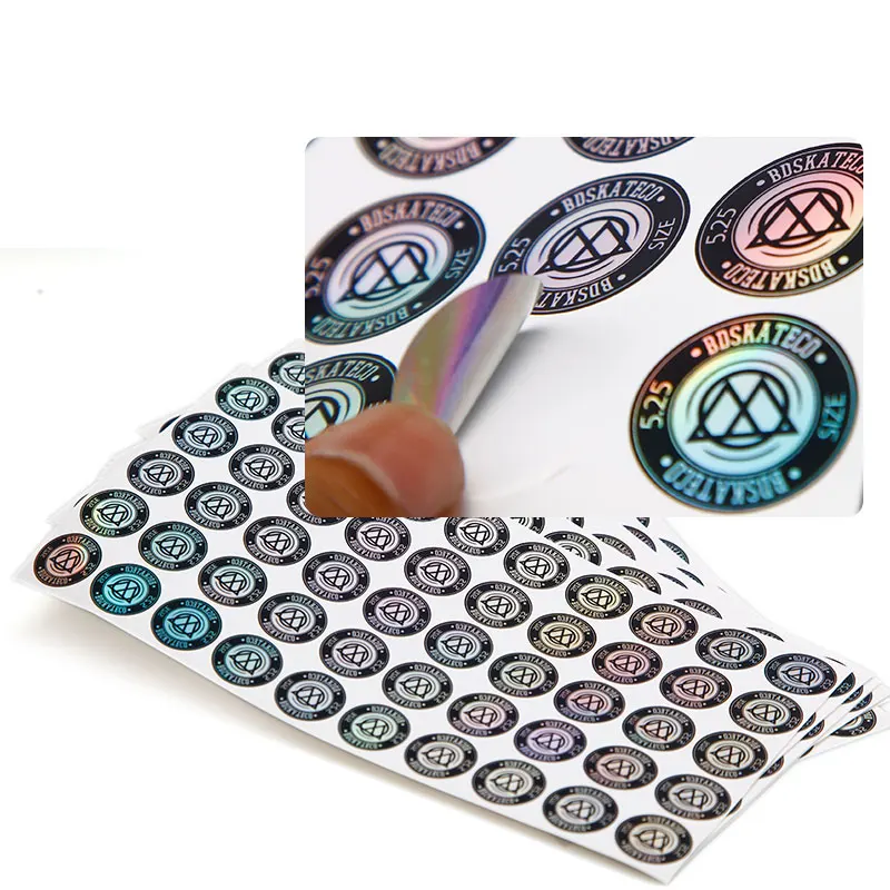 Self Adhesive Custom Logo Printing Label Round Laser Hologram Sticker