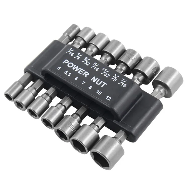 Wholesale Professional Hex Nut Driver Socket Kit Metric Impact Drill Bit Adapter impact socket set