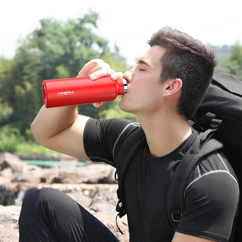 
FEIJIAN 660ml Urltra-Light Stainless Steel Water Bottle Vaccum Flask Double Wall Leak Proof Insulated Portable 