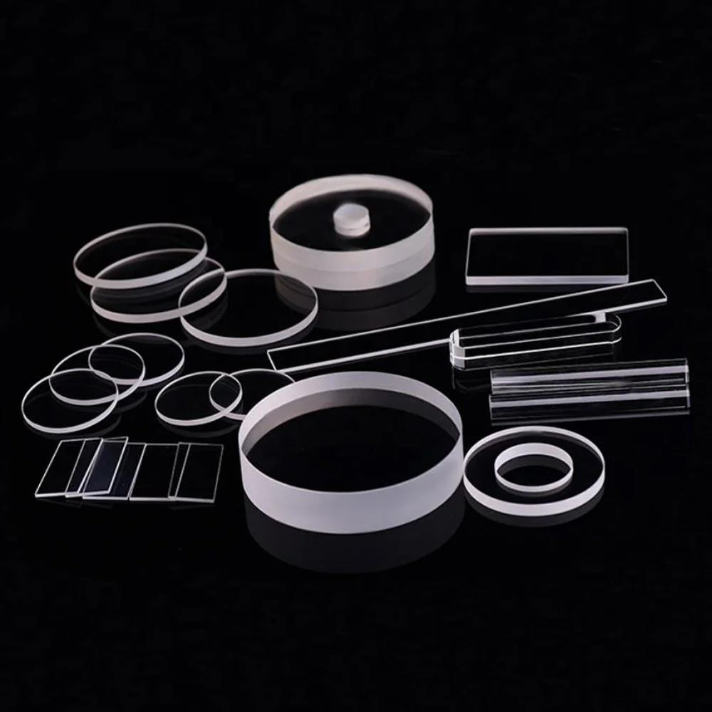 Custom Optical Glass JGS1 Window JGS2 JGS3 Quartz Glass Plate UV UVC Glass Fused Quartz Disc