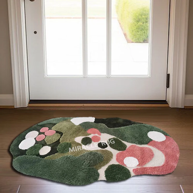 Designer Brand Customized Hand Made Area Rugs & Sets Welcome Custom Logo Doormats Outdoor Floor Carpet Abstract Door Mat