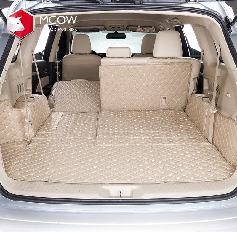 
2021 New Design 3D 5D All Round Car Trunk Mat PU Leather Trunk Mats 