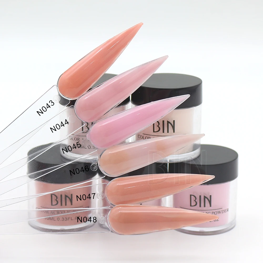 BIN Nude Blush Acrylic Powder 1oz Large Capacity Professional Acrylic Nail Powder Polymer for 3D French Nail Manicure Extension