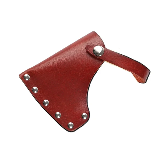 Factory direct customized wholesale adjustable Genuine Leather Axe Hatchet Holder Sheath Adjustable Hatchet Cover Custom
