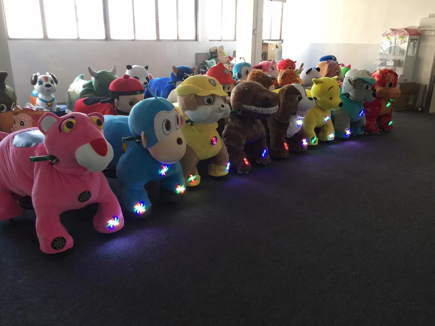 
JUMI amusement park rides battery animal car electric riding plush toy ride 