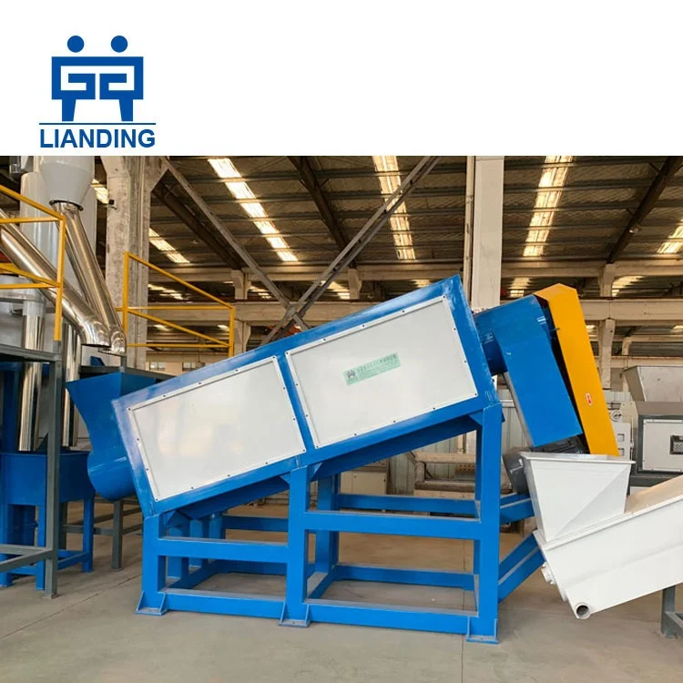 Waste Plastic HDPE PET Bottle Flakes Crushing Recycling Washing Plant Machine Line Price