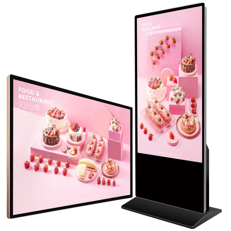 32 inch Floor stand totem digital billboard lcd ad player screen 4k advertising display