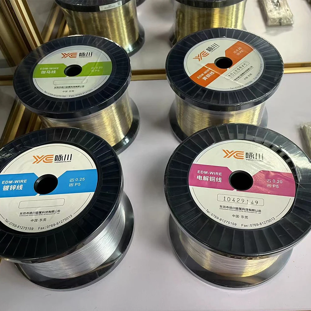 High Strength Pecise Cut EDM Wire 0.25mm/ P5 5~6KG/DIN160 EDM Electrolytic Copper Wire For Cutting