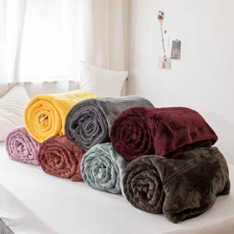 Luxury cheap price high quality throw blanket fleece flannel comforter set