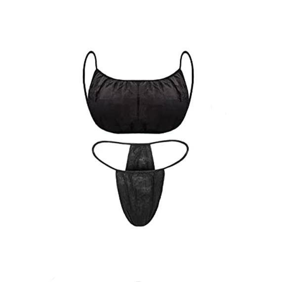 Disposable Nonwoven Bras Women Disposable Spa Underwear Individually Pack Brassieres for Spray Tanning