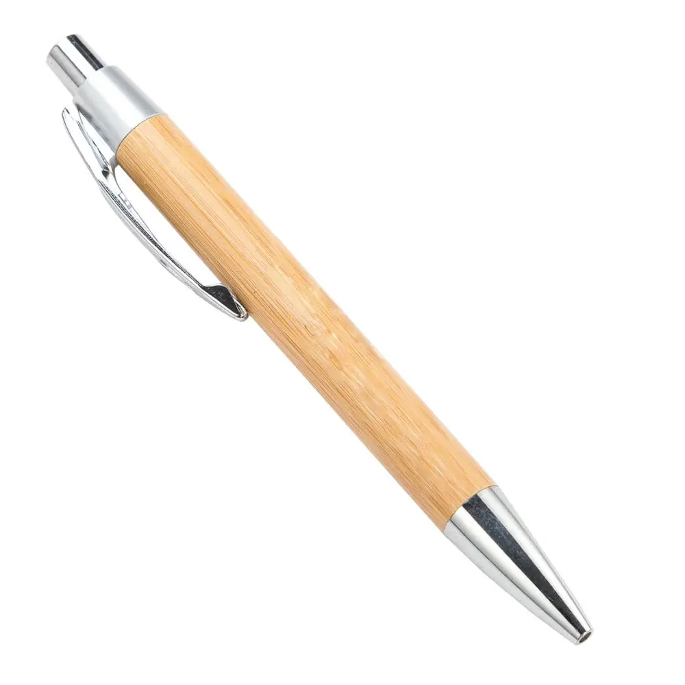 Customized eco friendly wood pen bamboo ballpoint pen with printed logo