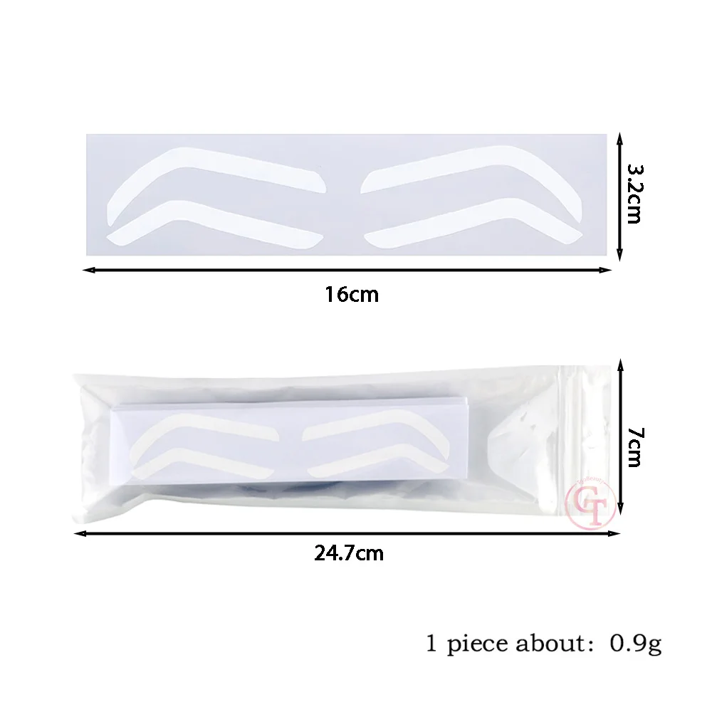 Disposable Airbrush Brow Sticker Microblading Eyebrow Stencil Brow Guide Auxiliary Template Brow Shape Tapes Makeup Tool