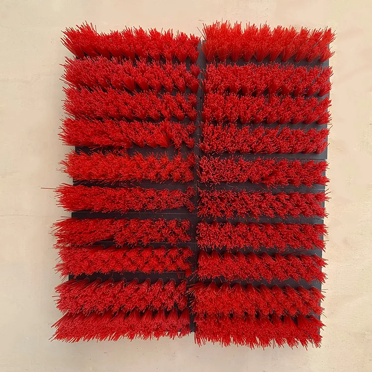 Wholesale price nylon bristle square flat nylon/wire brush China